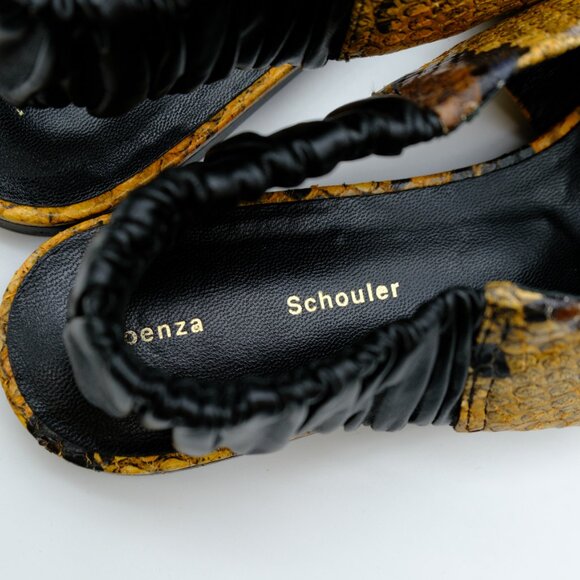 Proenza Schouler Snakeskin pointed to slingback flat - 38 - Picture 3 of 6